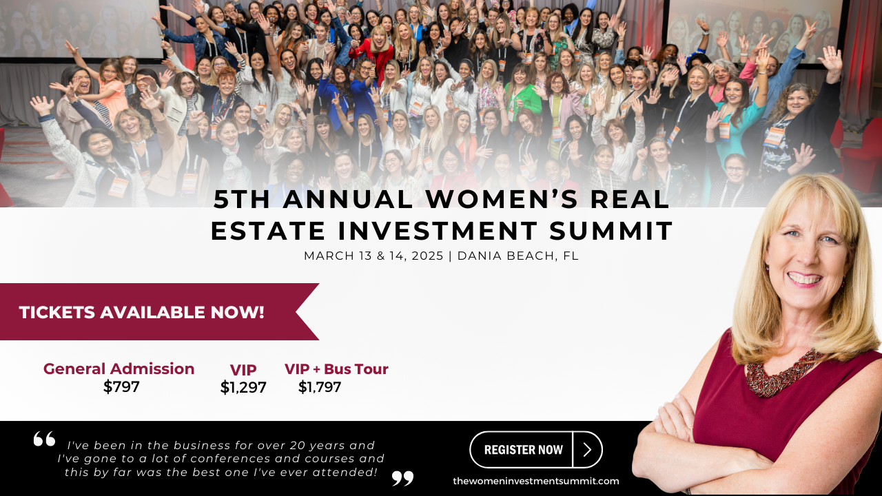 5TH ANNUAL WOMEN'S REAL ESTATE INVESTMENT SUMMIT BY BETH AZOR OF AZOR ADVISORY SERVICES.